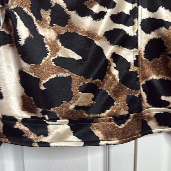 Anthracite by Muse satin Leopard Print Jacket size 14 - Picture 3 of 7